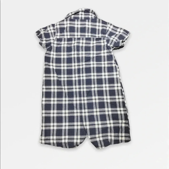 4/$20🥳 Navy Blue Short Sleeve  Romper - Picture 3 of 3